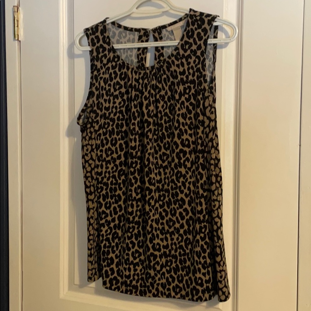 Banana Republic leopard cheetah print top!  EUC M